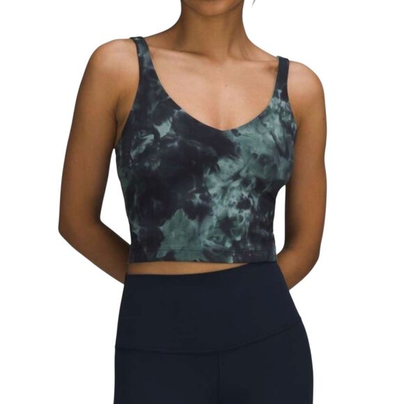 Lululemon Align Tank 18 Diamond Dye Silver Blue / Tidewater Teal / Graphite Grey - Picture 1 of 8